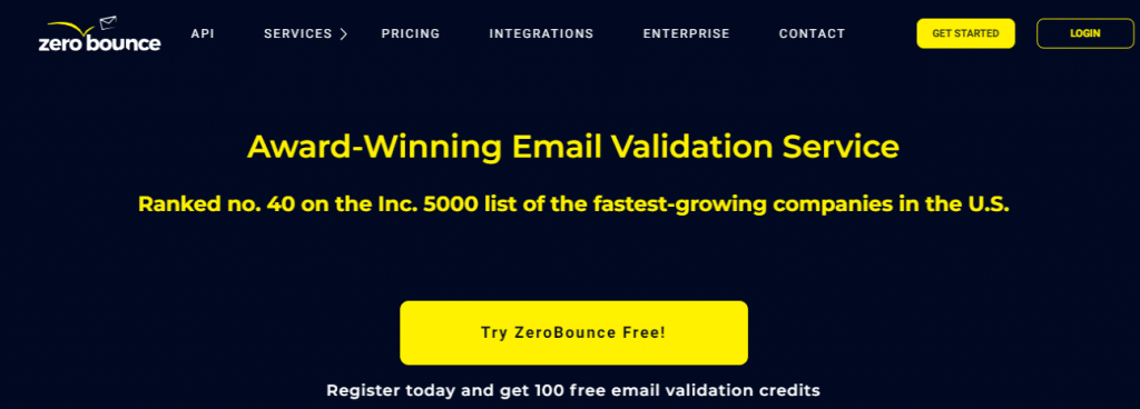 ZeroBounce Screenshot