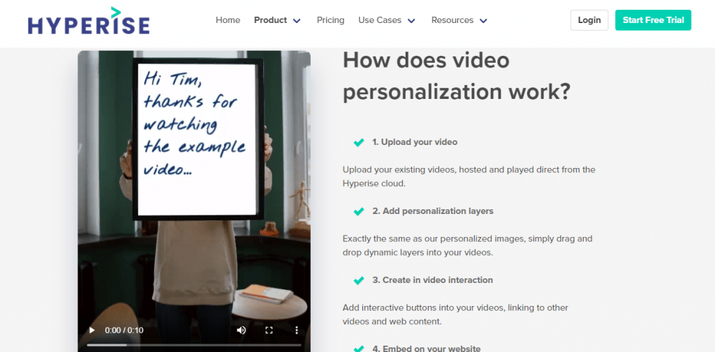 Hyperise Video Personalization