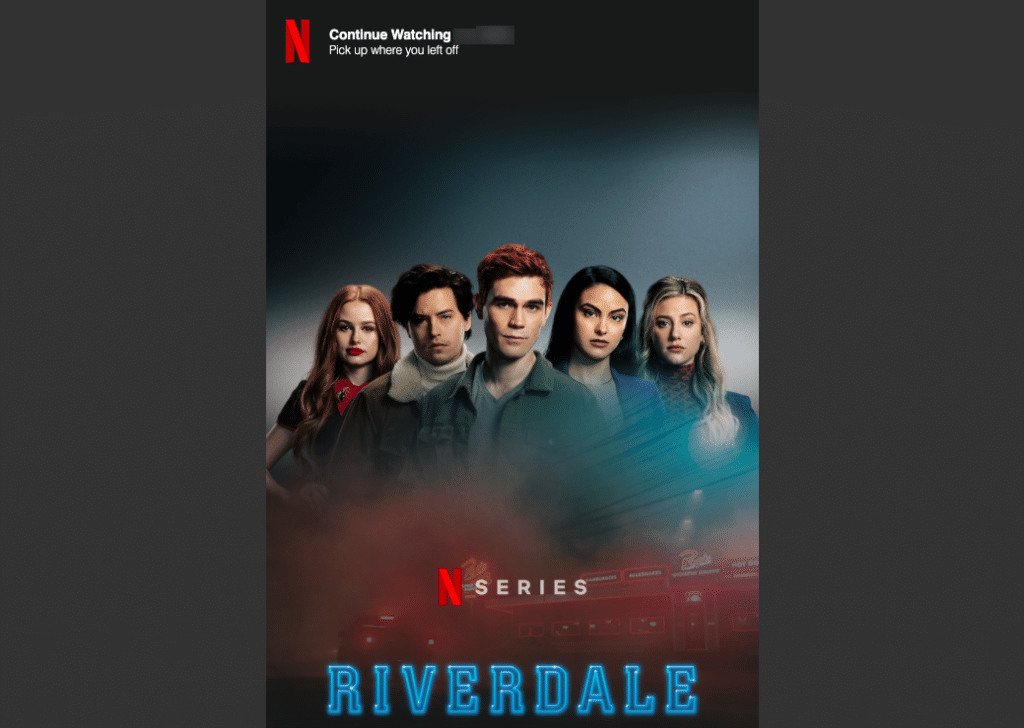 Netflix Riverdale example