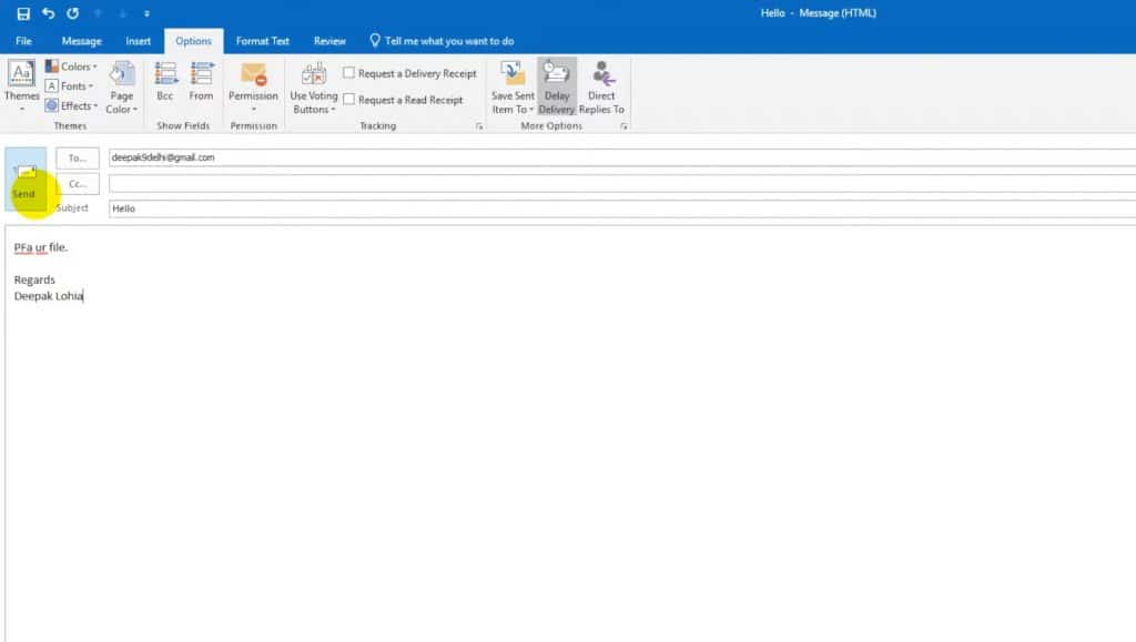 microsoft outlook automatic email signature