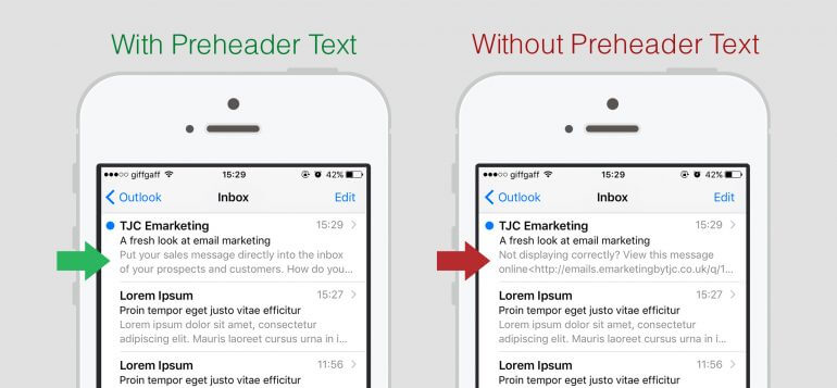Email Marketing Best Practices - Preheaders