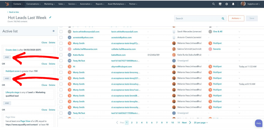 Customer Retention Email - HubSpot Segmentation Feature