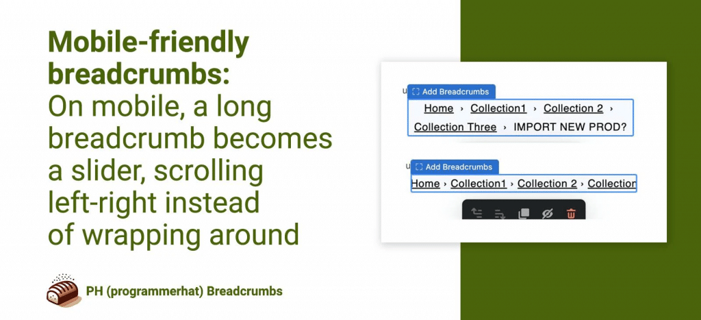 Email Engagement - Website Breadcrumbs Example