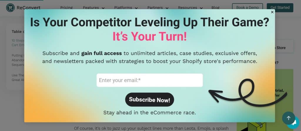 Zero-Party Data: ReConvert Subscription Form